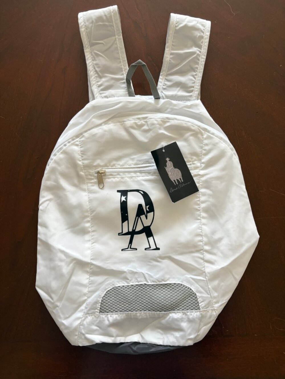 Dene Adams NEW Lightweight Packable Backpack White Travel Daypack - Picture 2 of 6
